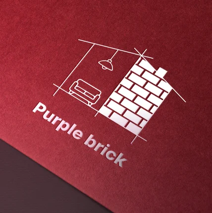포트폴리오-"purple brick" 로고 디자인