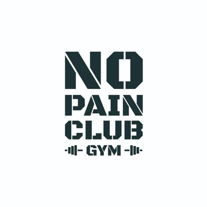 포트폴리오-[피트니스 로고 디자인] MO PAIN CLUB GYM｜강렬한 스텐실 워드마크 & 시