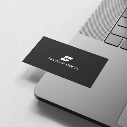 포트폴리오-스포츠 에이전시 SKY PLUS+ SPORTS 로고디자인