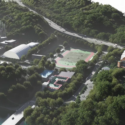 포트폴리오-진안 공원 조감도 3d 인테리어 디자인