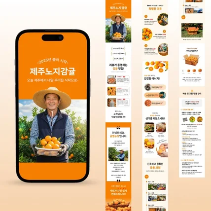 포트폴리오-제주감귤 상세페에지