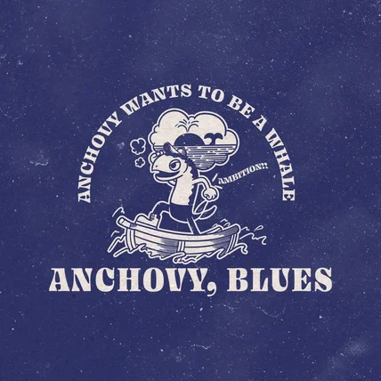 포트폴리오-부산 기장 수제버거 맛집 '엔쵸비 블루스' 캐릭터 로고