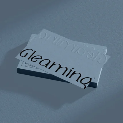 포트폴리오-Gleaming 명함 디자인
