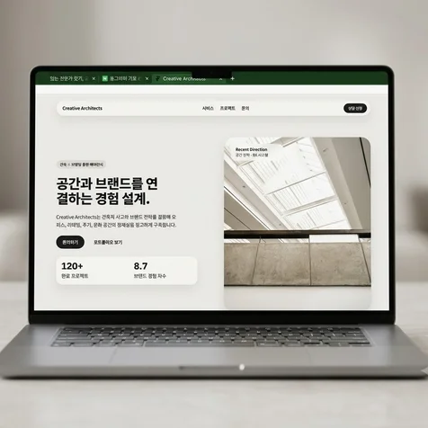 포트폴리오-기업형 홈페이지