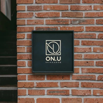 포트폴리오-이니셜 O/N/U 모티브의 심볼LOGO