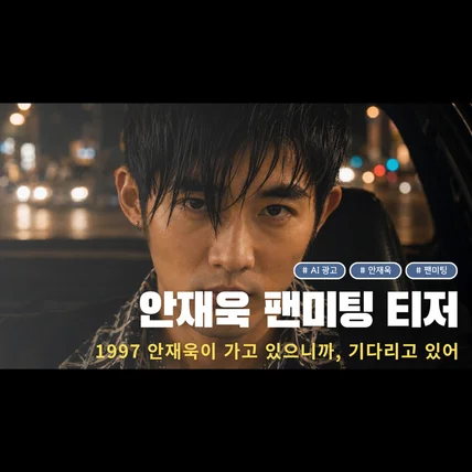 포트폴리오-[AI 광고] 안재욱 팬 행사 티저 l 1997 안재욱이 가고 있으니까, 기다리고 있어