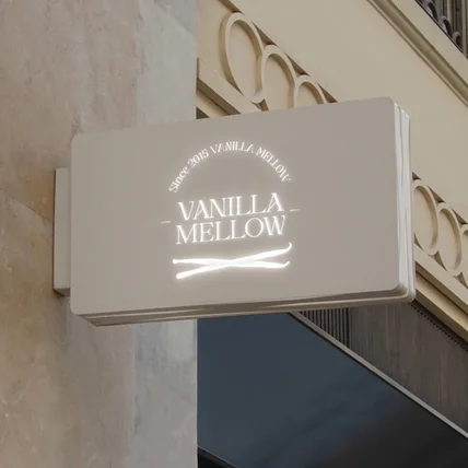 포트폴리오-파티스리 &quot;바닐라멜로우&quot; 로고디자인