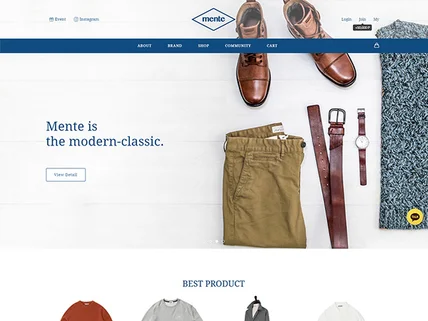 포트폴리오-멘테 쇼핑몰