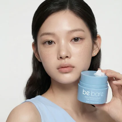 포트폴리오-[AI 연출 이미지] 클렌징밤, 샤워볼 ai 이미지 생성