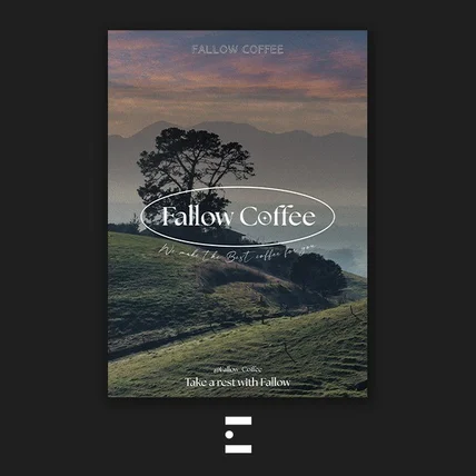 포트폴리오-Fallow Coffee cafe - 포스터 디자인