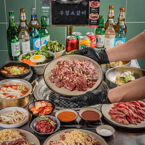 포트폴리오-[촬영/보정] 우정소갈비 플레이스 대문사진 촬영. 프랜차이즈 본사