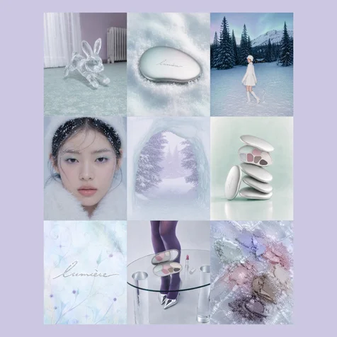 포트폴리오-(LUMIERE) 겨울 아이섀도우 SNS 이미지 제작
