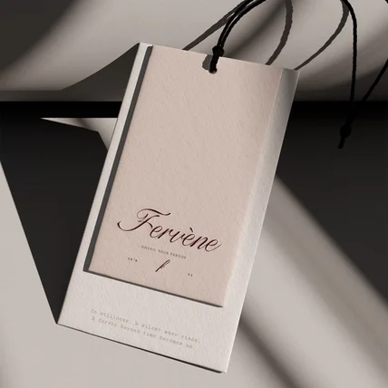 포트폴리오-여성의류 패션 브랜드 로고 _ fervene 로고디자인 로고제작