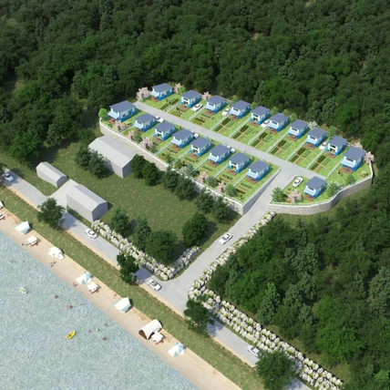 포트폴리오-체류형 쉼터 조감도