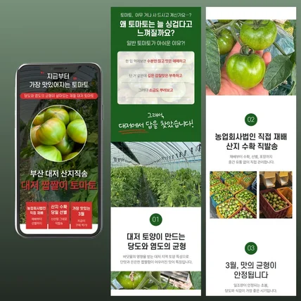 포트폴리오-과일 농수산물 상세페이지 제작