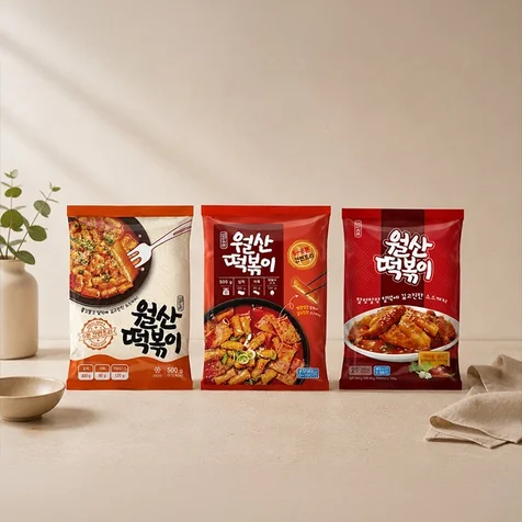 포트폴리오-떡볶이 포장디자인