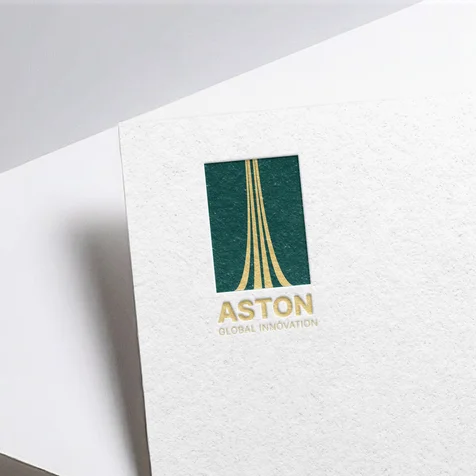 포트폴리오-[ASTON] 글로벌 무역회사 로고제작