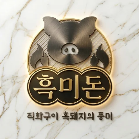 포트폴리오-직화구이 흑돼지 흑미돈