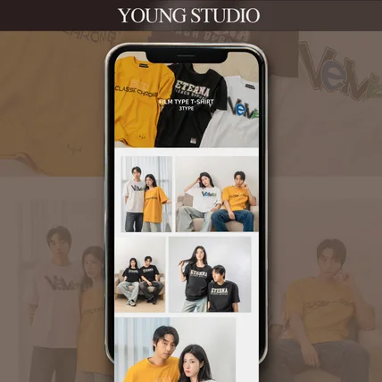 포트폴리오-[영스튜디오]- 의류 패션 반팔티 모델 상세페이지 제작 기획 제품 촬영 사진 디자인 GIF