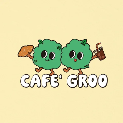 포트폴리오-CAFE' GROO 캐릭터 로고
