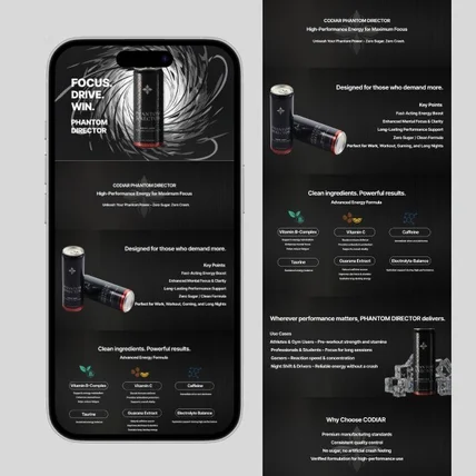 포트폴리오-에너지드링크 아마존 상세페이지