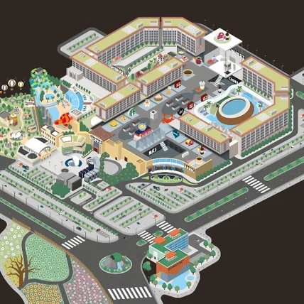 포트폴리오-제주 신화월드  키오스크 아이소매트릭 일러스트