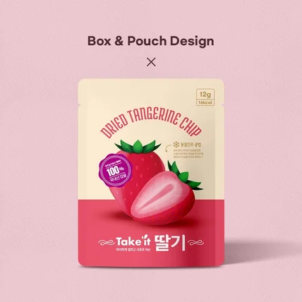포트폴리오-건조과일칩 파우치 패키지 디자인