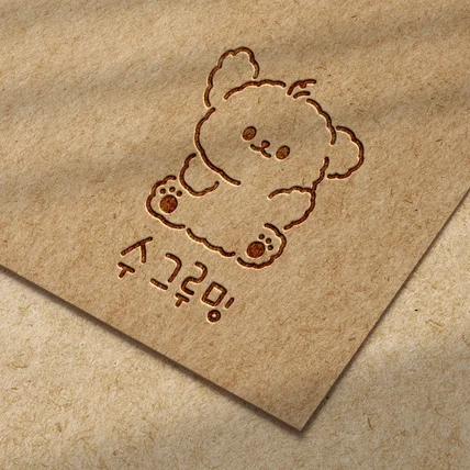 포트폴리오-[수그루밍]  애견미용실 캐릭터형 로고 디자인