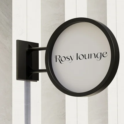 포트폴리오-브라이덜샤워 파티 렌탈 스튜디오 로고 _ rosy lounge 로고디자인 로고제작