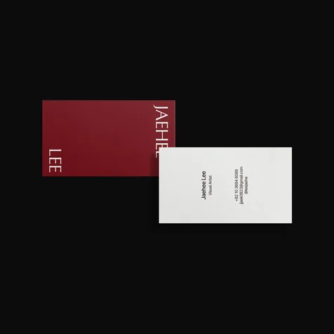 포트폴리오-[디자인·개인] Jaehee Lee명함디자인