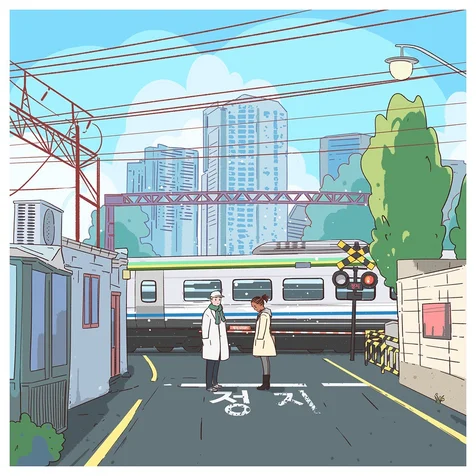 포트폴리오-한국 관광 가이드북 일러스트