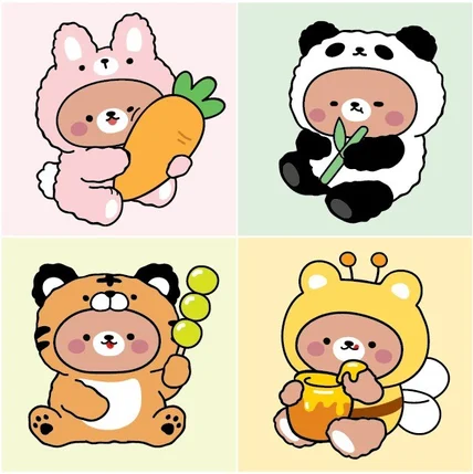 포트폴리오-<코코하니> 아동복 캐릭터 디자인