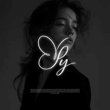 포트폴리오-의류 브랜드 로고 여성스러운 심볼 로고 디자인