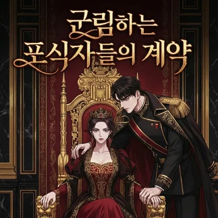 포트폴리오-군림하는 포식자들의 계약 로맨스 판타지 프리미엄 표지 제작