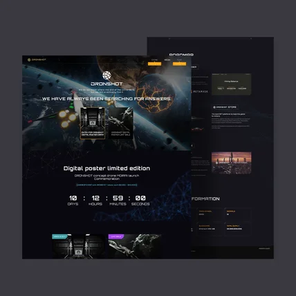 포트폴리오-DRONSHOT : Website Design