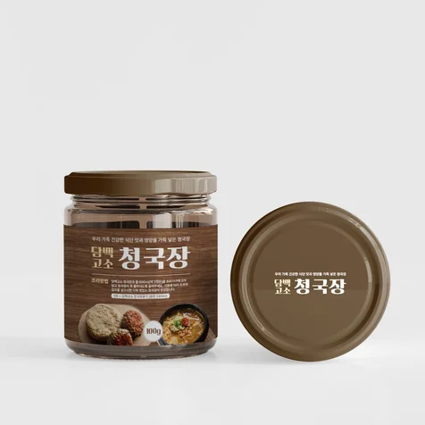 포트폴리오-청국장 라벨 디자인