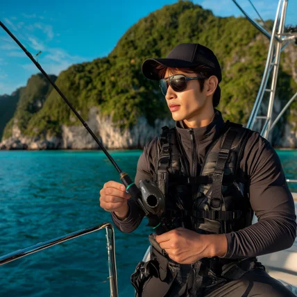 포트폴리오-9Fx낚시대 브랜드 제품컷 생성