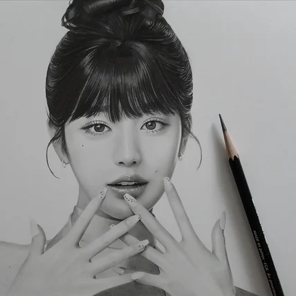 포트폴리오-장원영 초상화