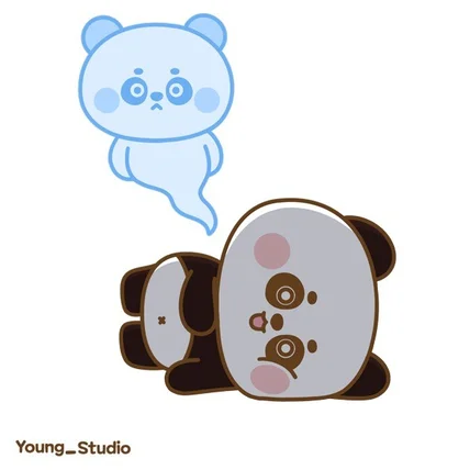 포트폴리오-판다 영혼 로그아웃(움직이는 이모티콘)