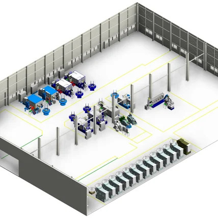 포트폴리오-공장내부 3D모델링