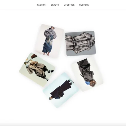 포트폴리오-Fashion Magazine Web Design 웹디자인