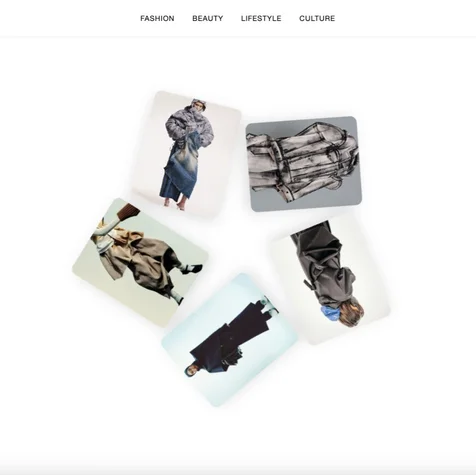 포트폴리오-Fashion Magazine Web Design 웹디자인