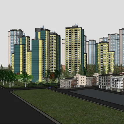 포트폴리오-지구단위계획 모델링