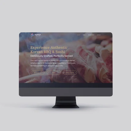 포트폴리오-bbq 식당/레스토랑 웹 uiux 디자인, 홈페이지디자인, 웹사이트디자인