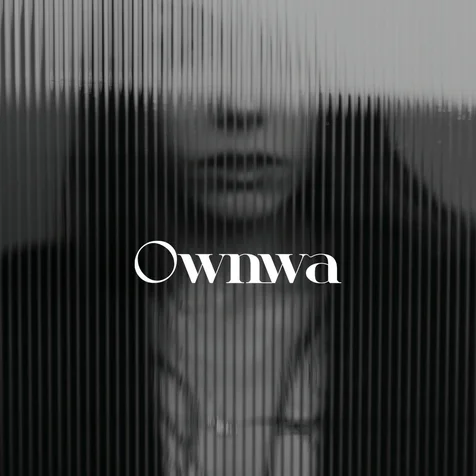 포트폴리오-[헤어샵 로고] OWNWA 텍스트로고 디자인