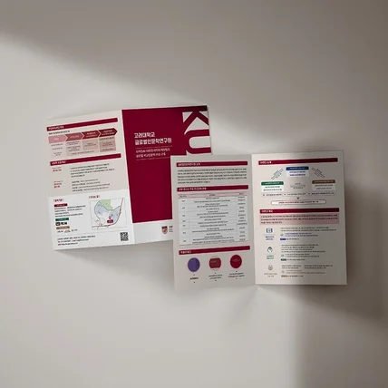 포트폴리오-고려대학교 글로벌인문학연구원 리플렛디자인