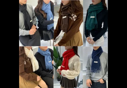 포트폴리오-[촬영/코디] 커플목도리 촬영 커플촬영대행 목도리촬영 머플러촬영