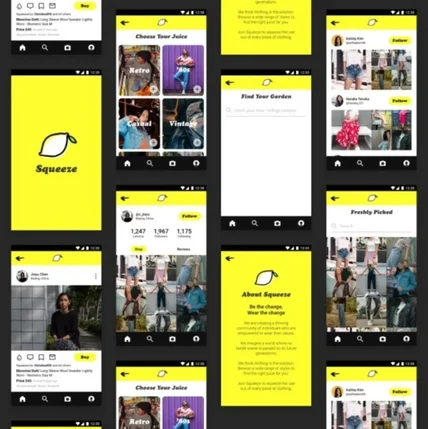 포트폴리오-스퀴즈(Squeeze) 앱 디자인