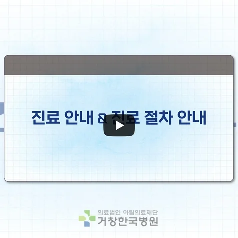 포트폴리오-[기획, 디자인, 편집] 거창한국병원 진료절차 안내
