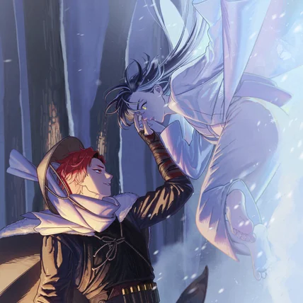 포트폴리오-일본 설녀 설화 캐릭터 일러스트